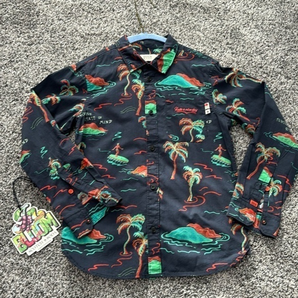 HOST PICK Scotch and Soda Hawaiian Sunshine State of Mind Long Sleeve Shi…
